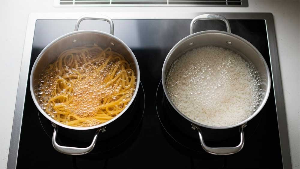 Los tipos de agua en la cocción