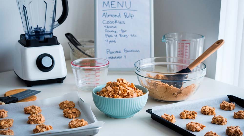 Cómo hacer galletas saludables con pulpa de almendras