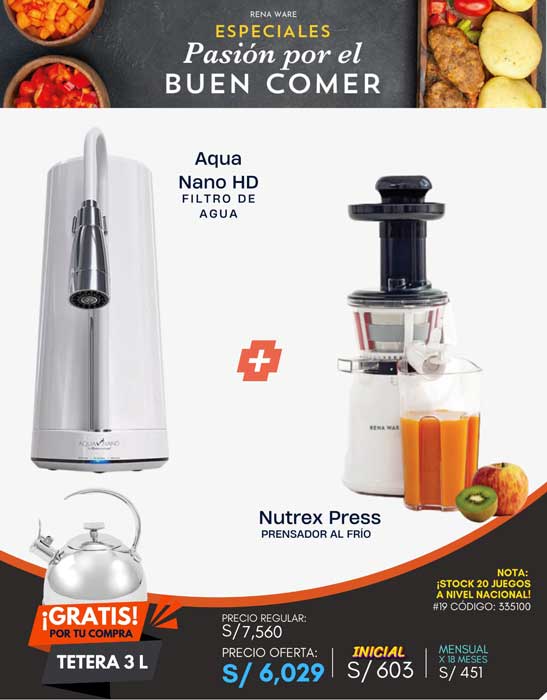 Juego de Ollas Chef II Zylstra + Filtro Aqua Nano HD | Tetera