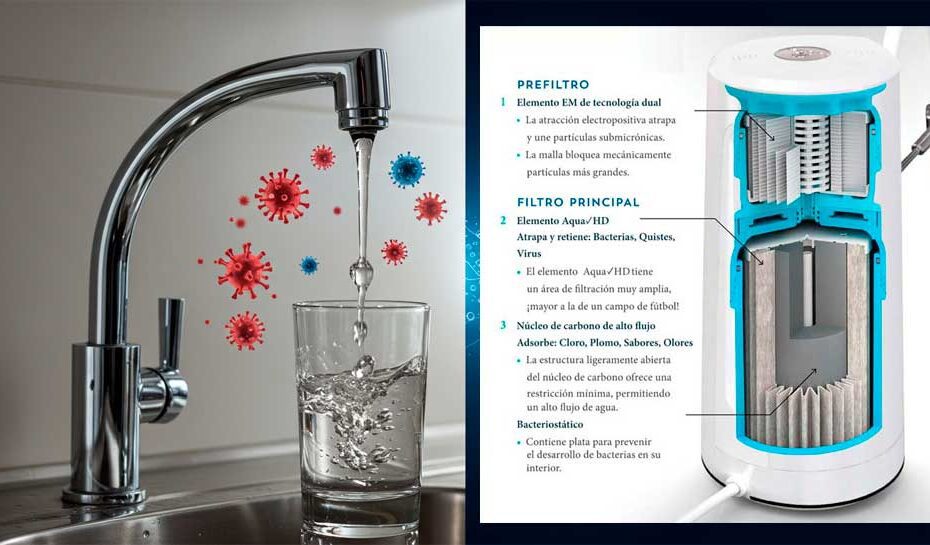 Es segura el agua que tomas en casa