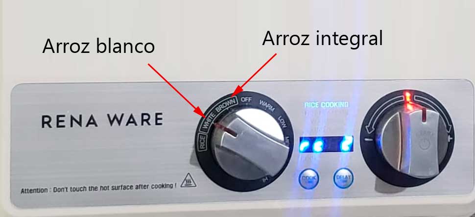 Selector de arroz en la multi cooker Rena Ware