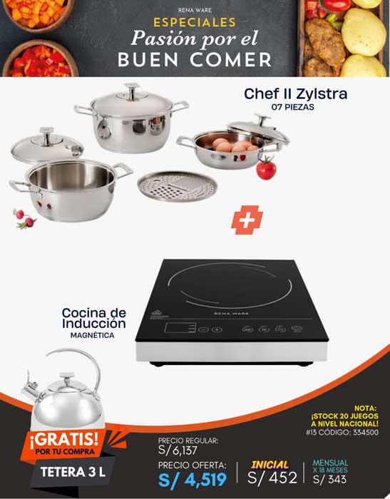 Chef II Zylstra Rena Ware + Cocina de Inducción