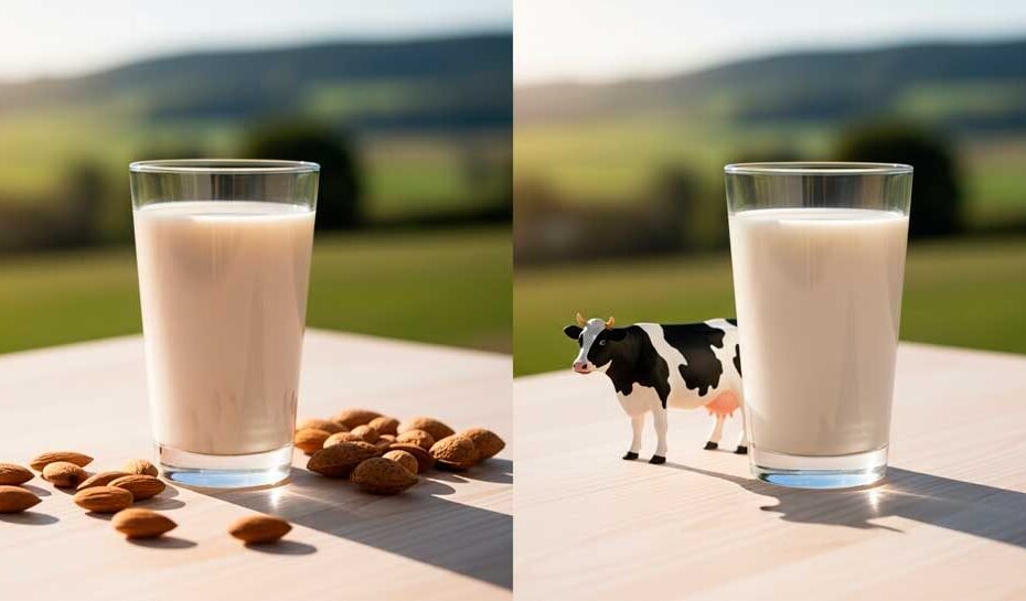 Comparativa: Leche de Almendra vs Leche de Vaca