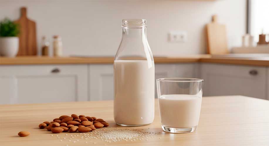 Leches vegetales perfectas: almendras, soya y ajonjolí