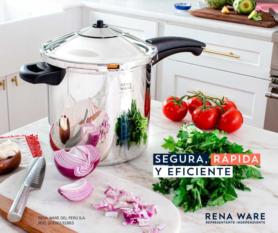 cocinar con la olla a presión Rena Ware 8L