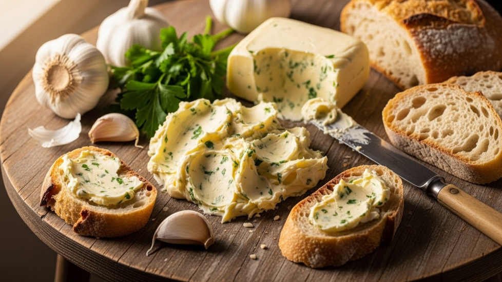 Cómo hacer mantequilla de ajo 