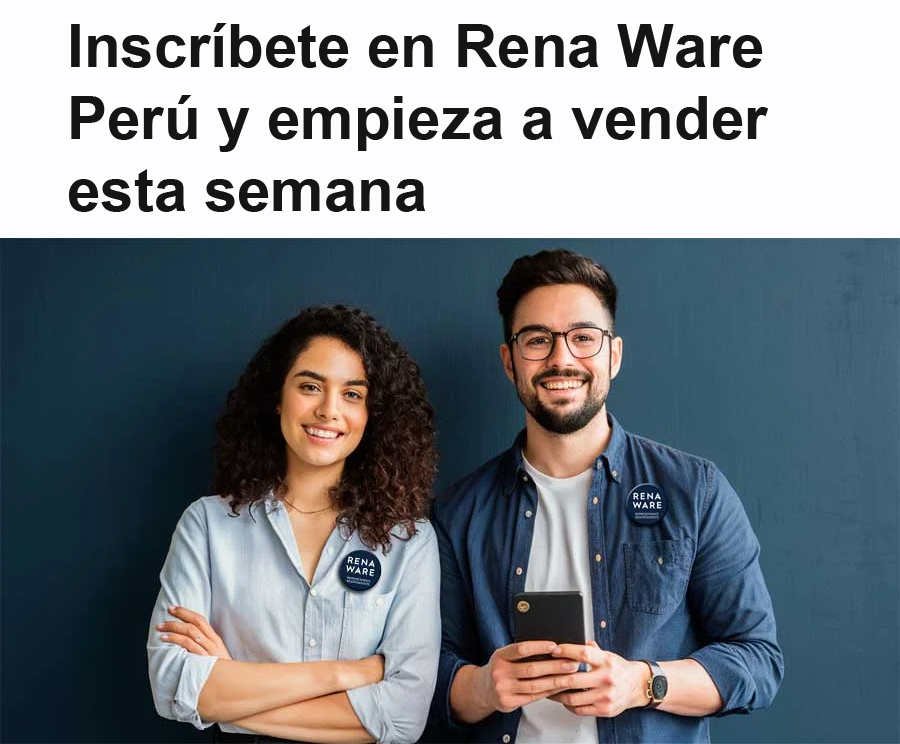 Emprende con Rena Ware ¿Estás buscando una oportunidad real para mejorar tu vida? Transforma tu cocina y tus ingresos con Rena Ware en Perú